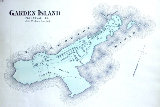 Through most of the 19th century Garden Island received timber from all of the Great Lakes for export to Europe. 